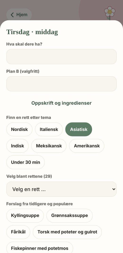 Finn rett etter tema